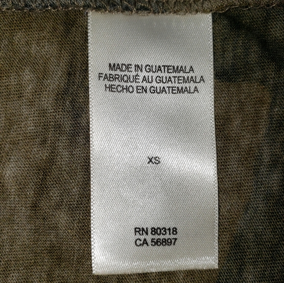 LUCKY BRAND SHORT SLEEVE CAMO T SHIRT SIZE XS - Picture 5 of 8